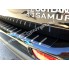 Накладка на задний бампер (carbon) Mitsubishi Outlander III (2012-2015) бренд – Alu-Frost (Польша) дополнительное фото – 1